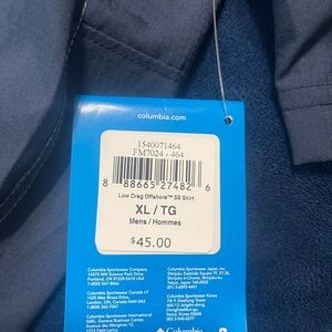 Columbia button down fishing shirt